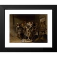 thumbnail image 2 of workshop of Pieter Jacobs Codde 14x11 Black Modern Framed Museum Art Print Titled - A Questioning of a Prisoner (1630), 2 of 5