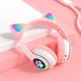 thumbnail image 1 of Audífonos Diadema Moreka Gato STN-28 Bluetooth RGB Blanco, 1 of 9