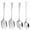 Silver, variant on TOXMENT 1 Set Serving Spoons Large Spoons Stainless Steel Spoons Rice Spoon Serving Utensils Rice Spatula Soup Spoon Buffet Flatware