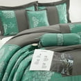 thumbnail image 2 of Sibyl 7 Piece Comforter Set, California King, Aqua Grey, 2 of 4