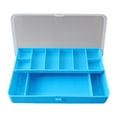 thumbnail image 1 of Caja de señoría de pesca Baja de señora Multifuncional con divisores Cebos de almacenamiento de organizador de equipos de pescadores para regalos al Azul, 1 of 8
