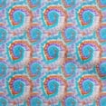 thumbnail image 1 of oneOone Viscose Jersey Turquoise Blue Fabric Asian Tie And Dye Dress Material Fabric Print Fabric By The Yard 60 Inch Wide, 1 of 4