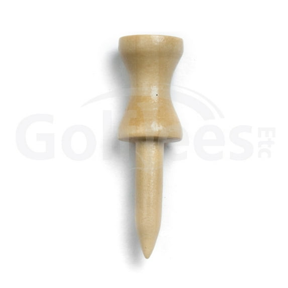 Golf Tees Etc Step Down Off-White Wood Golf Tees 1 1/2" Inch Strong & Light Weight Castle Golf Tees - (500 Pack)