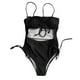 thumbnail image 2 of Gibobby Trajes de Baño Mujer Completo Traje de baño de una pieza acolchado con vendaje Push Up para mujer, conjunto de Bikini, traje de baño(Negro,G), 2 of 4
