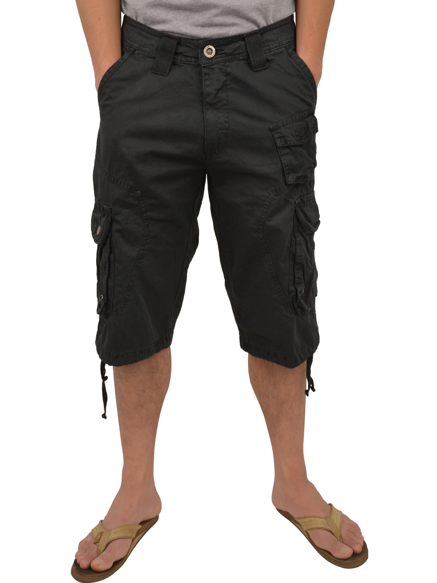 Stone Touch Jeans - Mens Military Black Cargo Shorts #1048 Size 44 ...
