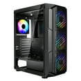 thumbnail image 1 of VEVOR Caja para juegos de PC de torre media con 4 ventiladores ARGB de 120 mm para placa base ATX, 1 of 9