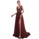 thumbnail image 1 of Vestido elegante de mujer con lentejuelas divididas, sexy, escote en V, sin espalda, vestido de noche, 1 of 6