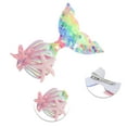 thumbnail image 3 of Unique Bargains 1 Pc Grace Mermaid Hair Clips for Home Pink Colorful, 3 of 5