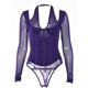 thumbnail image 1 of VISgogo Body de retazos transparente para mujer, Pelele de manga larga de color sólido sin espalda para adultos VISgogo  moda, 1 of 4