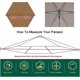 thumbnail image 4 of Parasol Replacement Cover - 6 Ribs - 2M/2.7M/3M - Waterproof - Anti-Ultraviolet - Replacement Fabric (2.7M / 8.9Ft,Red), 4 of 4