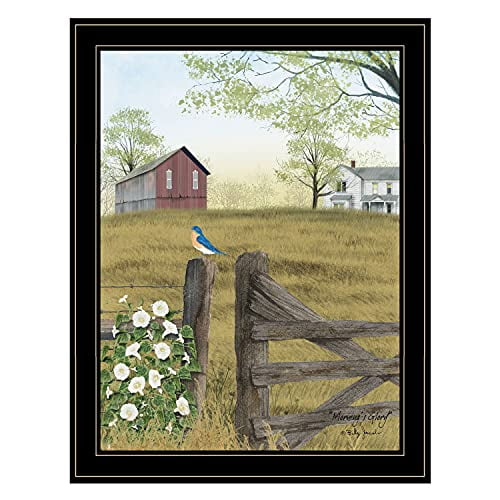 TrendyDecor4U "Mornings Glory by Billy Jacobs, Ready to Hang Framed Print, Black Frame