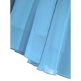 thumbnail image 5 of Linjinx Kids Flower Girl Chiffon Junior Bridesmaid Dresses Off Shoulder Wedding Party Dress Pageant Light Blue 16, 5 of 6