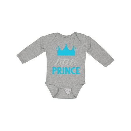 

Inktastic Prince Little Prince King Crown Baby Boy Gift Baby Boy Long Sleeve Bodysuit