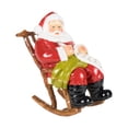 thumbnail image 1 of Estatua decorativa de Papá Noel, estatuilla navideña, escultura de resina, adorno para sala de estar, oficina, estantería, escritorio, inauguración de, 1 of 9