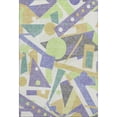 thumbnail image 2 of Addison Rugs Mayfield Premium Machine Washable Transitional Geometric Lavender Rectangle Rug, 9' X 12' Machine Washable Transitional Geometric Lavender Oversized Sherpa Throw Blanket, 2 of 7