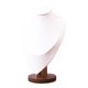 thumbnail image 1 of Exhibidor de collares Busto elegante para mujer Base de madera Soporte de cadena colgante estable Blanco Grande, 1 of 9