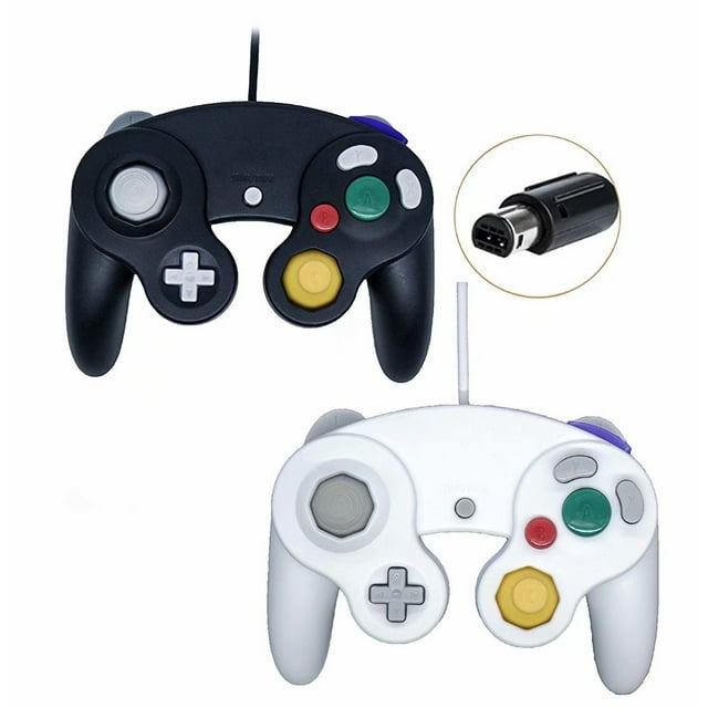 Wired Gamecube Controllers for Nintendo Wii Game Cube Switch Console 2 pcs
