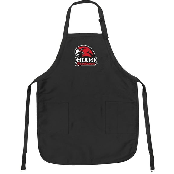 Broad Bay Miami RedHawks Apron DELUXE Miami University APRONS for Men or Women - Grilling, Kitchen, or Tailgating