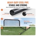 thumbnail image 4 of KFFKFF L Screen for Baseball, 7x7 ft Softball Protective Screen, Mobile Batting Screen with Bag, Wheels, and Ground Stakes, Durable Pitcher's Safety Net, 4 of 9