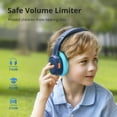 thumbnail image 4 of Tronsmart KH03 Kids Bluetooth Headphones with HD Mic & LED Lights, Active Noise Cancelling, 70H Playtime, Lightweight Foldable Wired/Wireless Over-Ear Headphones for PC/Tablet/Smartphone, 4 of 14