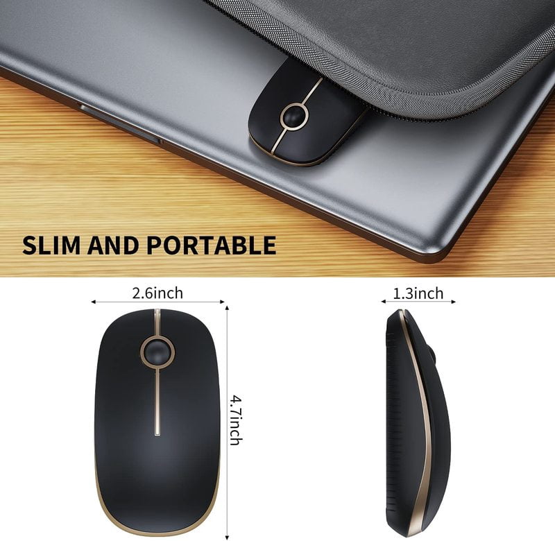 2.4G USB Wireless Mouse Mute Office Protable Mini Silent Click Mice For Macbook Laptop Pc Computer Notobook