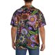 thumbnail image 3 of Fotbe Vintage Floral Camisa Estampada de Manga Corta para Hombre, Casual de Verano, Estilo Playero, Sin Arrugas-Small, 3 of 5