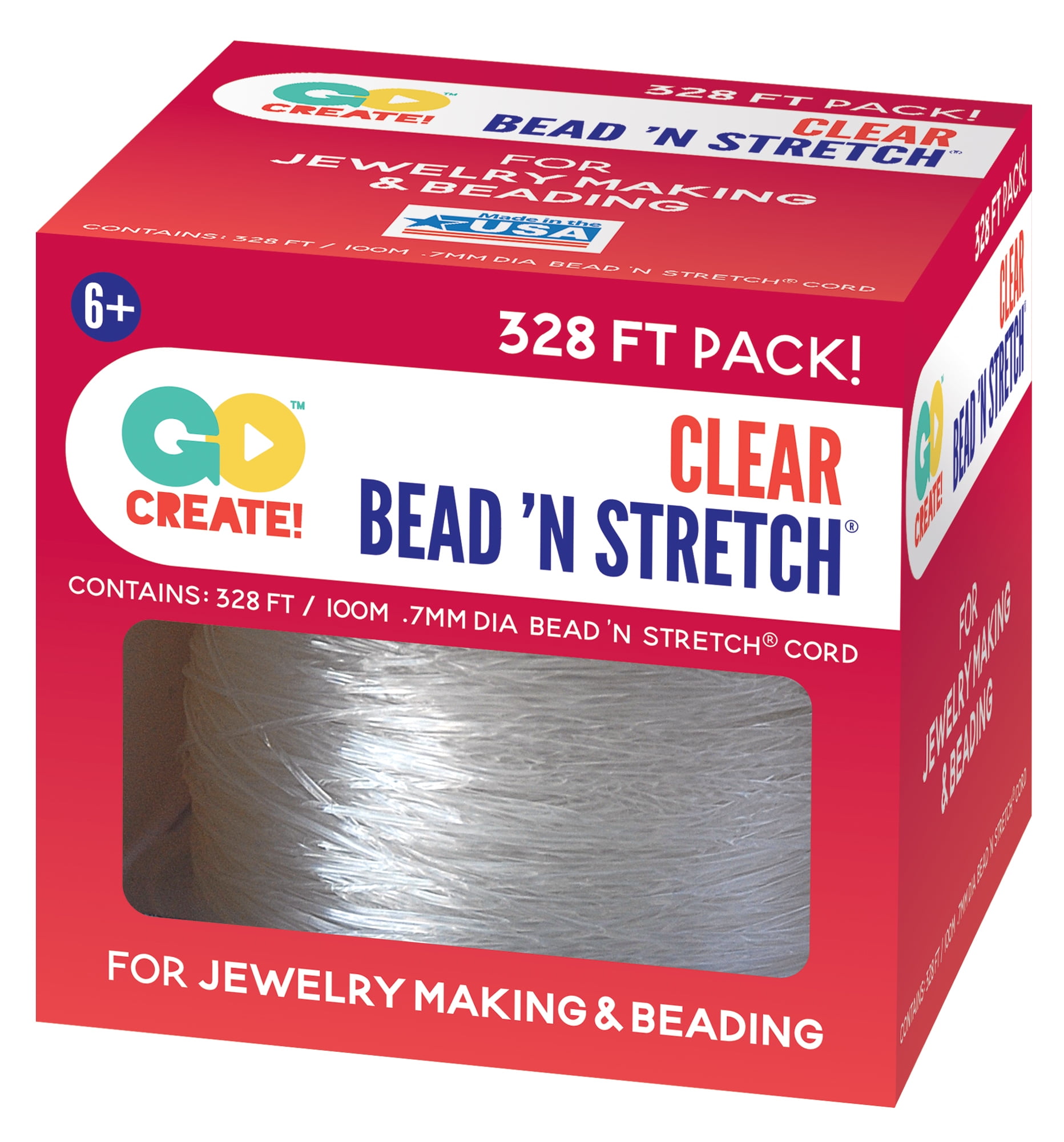Toner Plastics Bead N Stretch 328ft Clear Cord