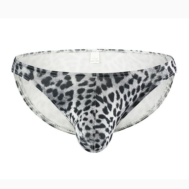 Ropa interior de hombre Ropa interior de cintura baja Calzoncillos de hombre con estampado de leopardo Fridja nalpqowj14367