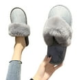 thumbnail image 3 of Aayomet Womens House Slippers Winter Warm Comfy Slip On Breathable Sandals Indoor Outdoor Slippers,Gray 36, 3 of 5
