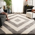 thumbnail image 4 of Safavieh  Portofino Shag Emelina Modern 2-inch Thick Rug Ivory/Beige 5'1" x 7'6" 5' x 8',8' Runner Indoor Living Room,Bedroom,Dining Room Beige, 4 of 5