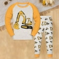 thumbnail image 2 of Caqnni Toddler Baby Girl Clothes 1T 2T 3T 4T 5T Fall Winter Outfits Contrast Color Long Sleeve Sweatshirt + Pants Sets for 0 6 12 18 24 M 1t 2t 3t Pajamas & Dailywear Set(6-7 Years), 2 of 4