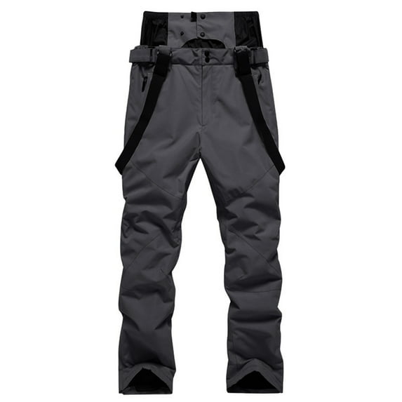 Genuiskids Women Men Waterproof Ski Pants Softshell Fleece Lined Outdoor Walking Trousers Warm Thicken Padded Hiking Ski Pants