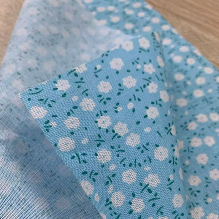 50pcs 7.9x10 inch Cotton Fabric Bundle Pre Cut Patchwork Squares DIY Craft  Precut Quilting Fabric Squares (Floral/Dots/Strips) 