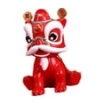 thumbnail image 3 of Figura de león chino para estantería de coche, decoración para salpicadero de coche, dibujo animado y adorable Rojo, 3 of 9