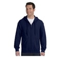 thumbnail image 1 of Gildan Men's Satin Label 1x1 Rib Zipper Pouch Pocket Hoodie, Style G18600, 1 of 1