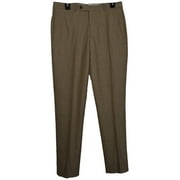 New New Brooks Brothers Men Regent Fit Solid Size 34x32 Beige Wool Trousers 5644-3