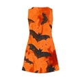 thumbnail image 5 of WFJCJPAF 2025 New Halloween Halloween Dresses for Women You Wear to Halloween Wedding,Women's Summer Comfort Fashion Printing Pocket Sleeveless V-Neck Dress - Orange XL, 5 of 5