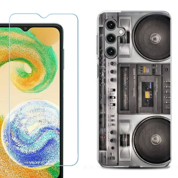 OneToughShield ® Compatible with Samsung Galaxy A15 5G, Shockproof Phone Case, with Tempered Glass Screen Protector - Boombox