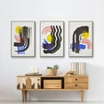 thumbnail image 6 of Shifting I - Framed Premium Gallery Wrapped Canvas L Frame 3 Piece Set - Ready to Hang, 6 of 9