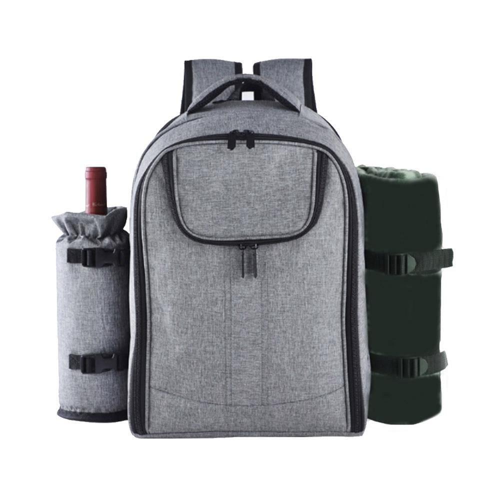 Picnic bag Portable camping backpack with cutlery refrigerator bag