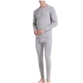 thumbnail image 5 of Pitauce Mens Modal Thermal Underwear Thin Long Johns Lightweight Stretchy Base Layer Tops with Bottoms (Available in Big & Tall, M-5XL), 5 of 9