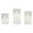 Clear, variant on Stonebriar Collection Flameless LED Pillar Amber Luster Glass Hurricane with Timer and Remote