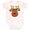 Tie Dye Pink, variant on Inktastic Rudolph the Red Nose Reindeer Boys or Girls Baby Bodysuit