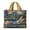 E, variant on 250 Years United State Reversible Quilted Tote Bag, Women Shoulder Purse with Inner Pocket, Quilted Cotton Handprinted Reversible Large Multicolor Tote Bag