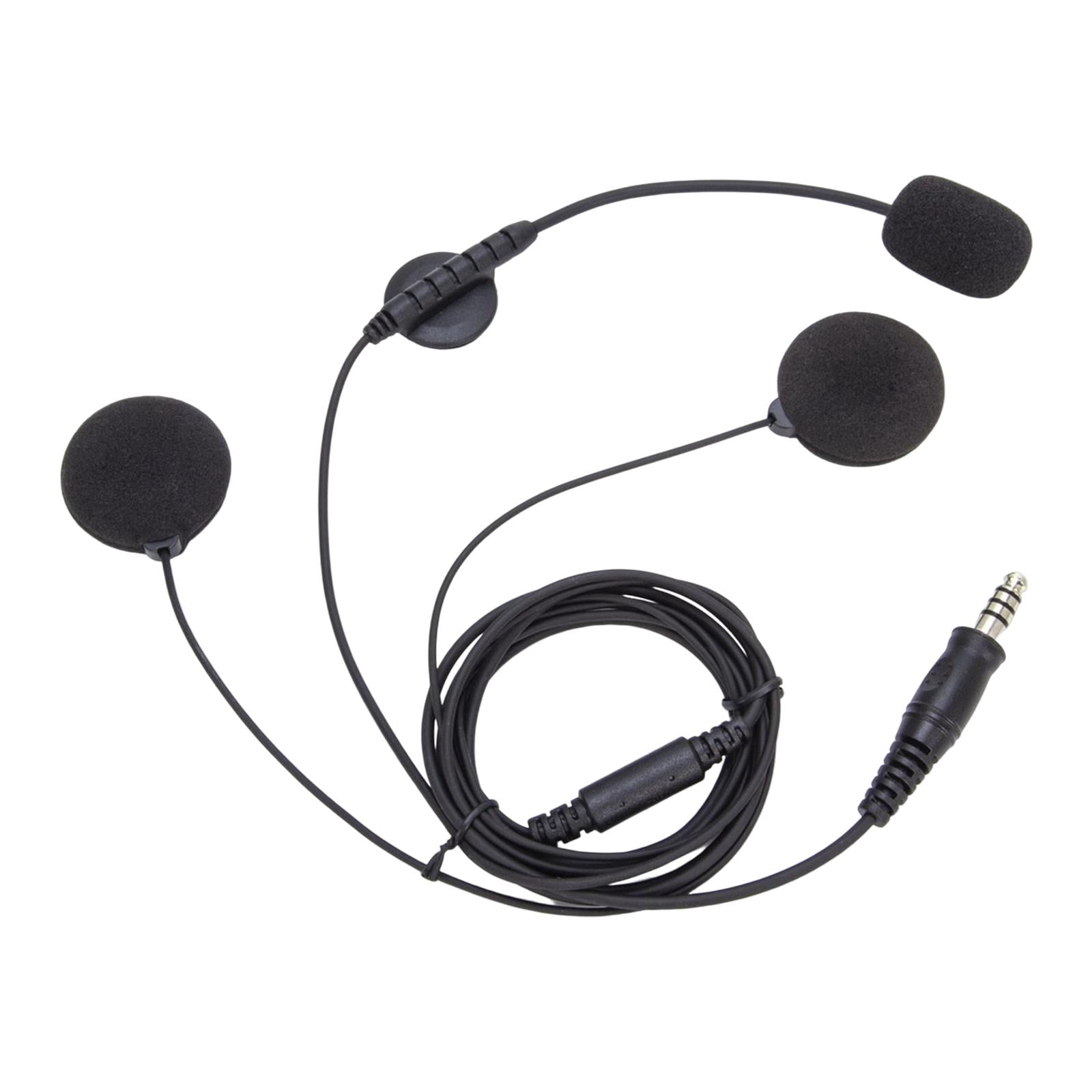 Wzmzjy Two Way Radio Headset Helmet Headset, Two Speakers, Professional ,with Boom Mic,