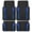 Blue, variant on CAR GRAND Heavy Duty Rubber Car Floor Mats, Deep Dish Car Mats All Weather, Universal Trim-to Fit Automotive Floor Mats for Car SUV Truck Van, Durable Floor Liners waterproof anti-slip Black Red