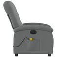 thumbnail image 4 of vidaXL Electric Massage Recliner Chair Dark Gray Fabric, 4 of 9