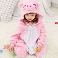 thumbnail image 1 of Monos con capucha de una pieza para niños, pijamas de invierno cálidos de lana, pijamas para niños, ropa de dormir para niños, Cosplay de Navidad y Halloween, 1 of 4