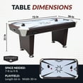 thumbnail image 2 of Hathaway Midtown II 6-ft Air Hockey Table with LED Scoring - Dark Cherry Finish, 2 of 7