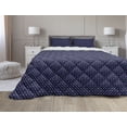 thumbnail image 1 of Diamond Comforter & Sham Bedding Set, Colorful Gemstones with Rhombus Shapes on a Dark Background Simplistic Pattern, 3 pcs Duvet Set Microfiber Filling Quilt, 5 Sizes, Multicolor, by Ambesonne, 1 of 4
